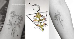 Cancer Zodiac Flowers tattoo
