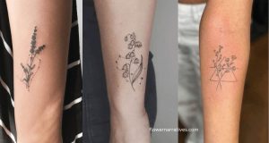 Gemini flower tattoo