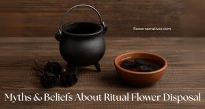 Ritual flower disposal