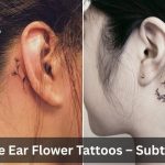 Behind the Ear Flower Tattoos