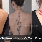 Floral Spine Tattoos Ideas