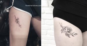 Thigh Floral Tattoo Ideas